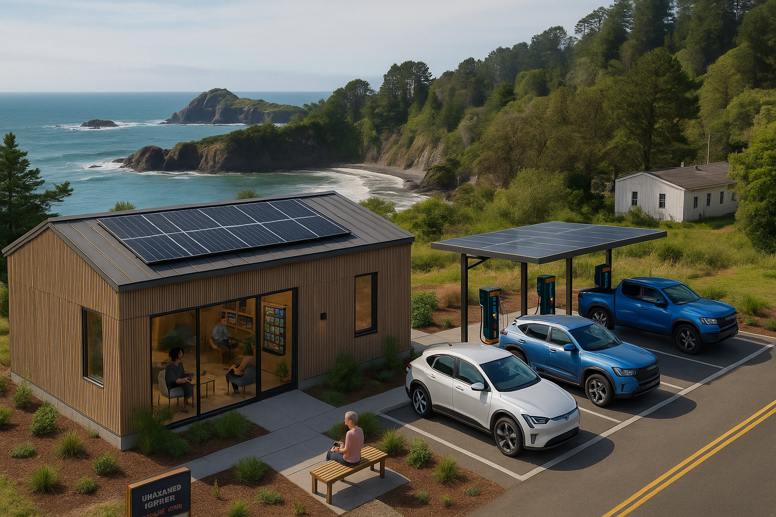 A Waystation in the evening light